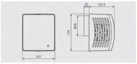 Бытовой вентилятор Soler&Palau EB-100 S центробежный белый 5211700900