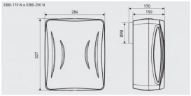 Побутовий вентилятор Soler & Palau EBB-250 NS центробіжний білий 5211850200