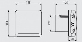 Бытовой вентилятор Soler&Palau Ecoair Design HLC центробежный белый 5210625800