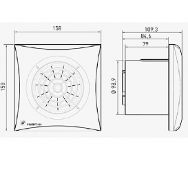 Бытовой вентилятор Soler&Palau Silent 100 CZ Silver осевой серебро 5210415500