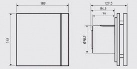 Побутовий вентилятор Soler & Palau Silent 100 CZ Red Design осьовий червоний 5210611800