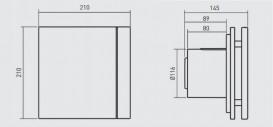 Бытовой вентилятор Soler&Palau Silent 200 CZ Marble Black Design 4C осевой мраморный черный 5210626100