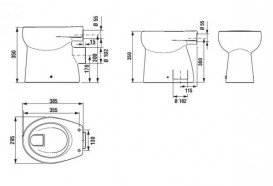 Чаша дитячого унітазу Jika Baby вертикальний випуск білий H8220370000001