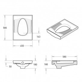Чаша Генуя Volle 45х58 см кераміка білий 13-00-195