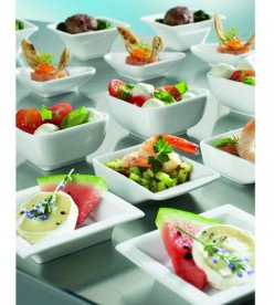 Чаша плоска квадратна Villeroy & Boch Pi Carré 9х9 см преміум фарфор білий 16-3334-3825