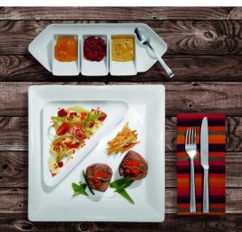 Чаша трикутна Villeroy & Boch Pi Carré 17х10 см преміум фарфор білий 16-3334-3837