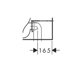 Чаша унитаза-компакта Hansgrohe GladeLake S AquaChannel Flush 36х64 см керамика белый 60108450