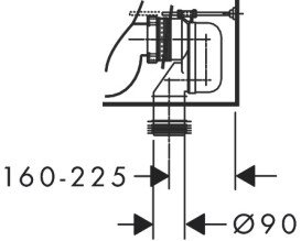 Чаша унитаза-компакта Hansgrohe GladeLake S AquaChannel Flush 36х64 см керамика белый 60108450