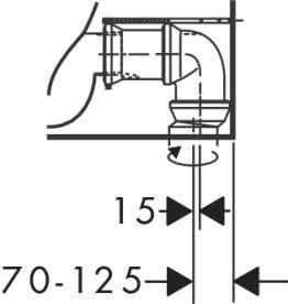 Чаша унитаза-компакта Hansgrohe GladeLake S AquaChannel Flush 36х64 см керамика белый 60108450