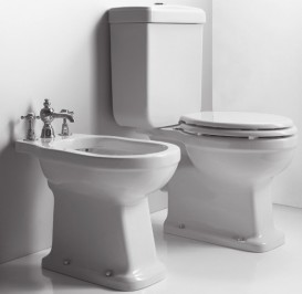 Чаша унітазу-компакта підлоги Simas Londra 39,5х67,5 см горизонтальний випуск фаянс білий LO 931