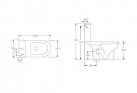 Чаша унітазу-компакта підлогового Hatria Marilyn 37х69 см санфарфор білий Y0QE