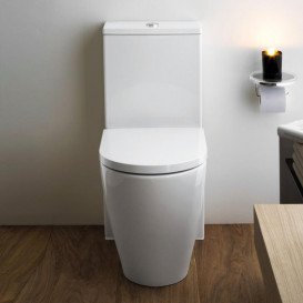 Чаша унітазу-компакту напольного Laufen Kartell безободковий 37х66 см санітарна кераміка білий H8243370000001