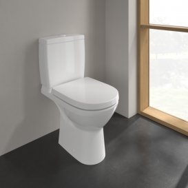 Чаша унітазу-компакту Villeroy & Boch O.novo 36х60,5 см відкритий змивний край Compact альпійський білий 5689R001