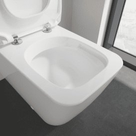 Чаша унітазу-компакту Villeroy & Boch Venticello 37,5х70 см санітарна кераміка CeramicPlus альпійський білий 4612R0R1