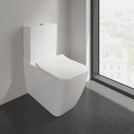 Чаша унітазу-компакту Villeroy & Boch Venticello 37,5х70 см санітарна кераміка CeramicPlus альпійський білий 4612R0R1