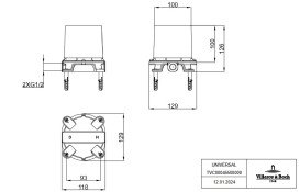 Cкрытая монтажная часть для напольного смесителя Villeroy & Boch Universal Taps & Fittings TVC00046500000