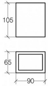 Cтакан для зубних щіток Lineabeta Saon кераміка білий 44031.09
