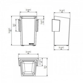 Cтакан для зубных щеток Sonia S2 настенный искусственный камень 158812