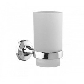 Cтакан для зубних щіток Sonia без власника скло білий 001835