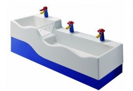 Декоративна бічна панель для раковини Geberit Bambini Varicor синій 431020226