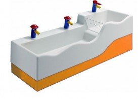 Декоративна бічна панель для раковини Geberit Bambini Varicor помаранчевий 431020301