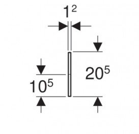 Декоративна фронтальна панель для раковини Geberit Bambini Varicor альпін білий 430010016