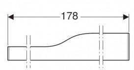 Декоративна фронтальна панель для раковини Geberit Bambini Varicor альпін білий 430010016