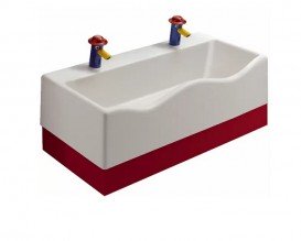 Декоративна фронтальна панель для раковини Geberit Bambini Varicor червоний 430210227