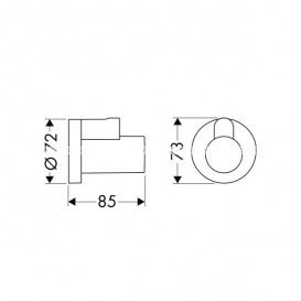 Декоративная накладка Hansgrohe Flowstar для вентиля белый матовый 13950700
