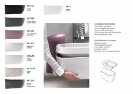 Декоративна накладка на унітаз/біде Hatria Abito Alchemy санфарфор білий A0YXX8