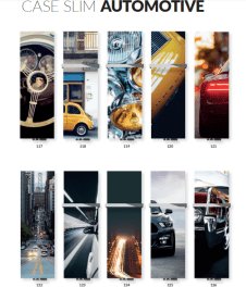 Декоративна накладна панель Terma Case Slim Glass Picture 52х136 см скло графіка WRBCSP136052