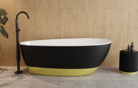 Декоративная планка для отдельностоящей ванны Besco Linea золотой сатин PWW-BL-ZL