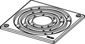Декоративная решетка TECE TECEdrainpoint S 150 мм с фиксаторами нержавеющая сталь 3665001