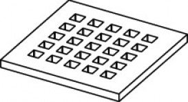 Декоративная решетка TECE TECEdrainpoint S quadratum 100 мм нержавеющая сталь 3665006