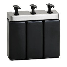 Тримач для дозатора рідкого мила Bemeta Hotel потрійний нержавіюча сталь матова 146109475