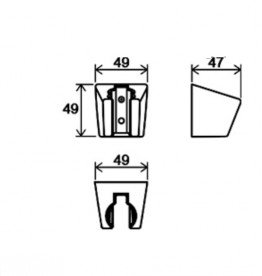 Тримач для душу Ravak Chrome пластик чорний матовий X07P640