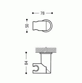 Держатель для душа Tres Loft регулируемый латунь хром 29963901