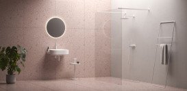 Держатель для душевой перегородки Ravak W SET-100 Free белый матовый GWD01000E001