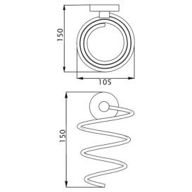 Держатель для фена настенный Kroner KRM Elbe-ACC2928 металл хром CV022901