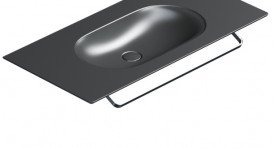 Тримач для рушників для раковини Catalano Horizon 100х50 см чорний матовий 5P100HZNS