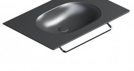 Тримач для рушників для раковини Catalano Horizon 75х50 см чорний матовий 5P75HZNS