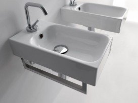 Держатель для полотенец фронтальный Kerasan Cento 375 мм хром 911501