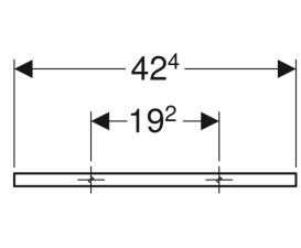 Держатель для полотенец Geberit 42,4 см сталь черный матовый 502.328.14.1
