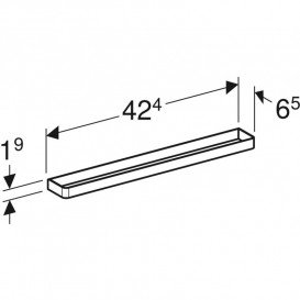 Утримувач для рушників Geberit алюміній білий матовий 502.328.01.3