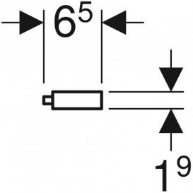 Держатель для полотенец Geberit алюминий песочно-серый матовый 502.328.JL.1