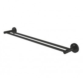 Держатель для полотенец Grohe Essentials двойной 60 см металл черный матовый 1024732430