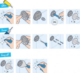 Держатель для полотенец Grohe QuickFix Start 45 см металл суперсталь 41197DC0