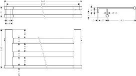 Держатель для полотенец Hansgrohe AddStoris S с полкой металл матовый черный хром 41781340