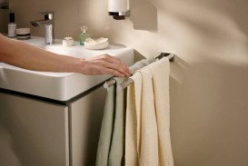 Держатель для полотенец Hansgrohe AddStoris S двойной металл хром 41787000