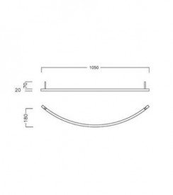 Держатель для полотенец Hatria Sophie для раковины 105 см хром Y0PS